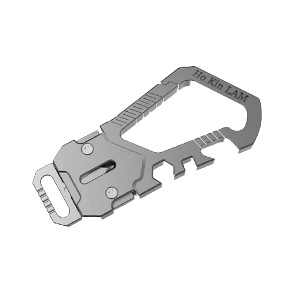 Babotoys Titanium EDC Multitool Keychain Carabiner