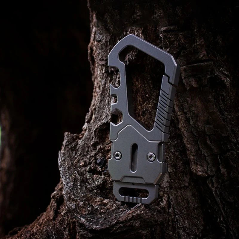 Babotoys Titanium EDC Multitool Keychain Carabiner