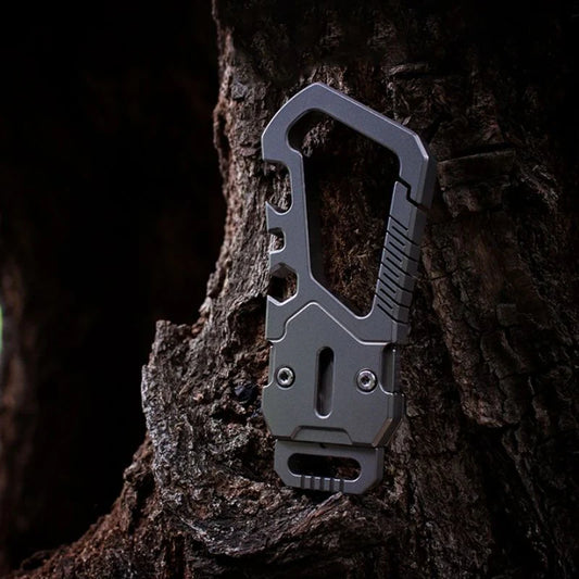 Babotoys Titanium EDC Multitool Keychain Carabiner