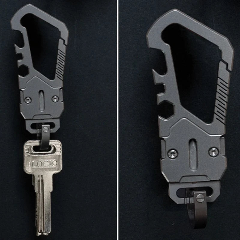 Babotoys Titanium EDC Multitool Keychain Carabiner