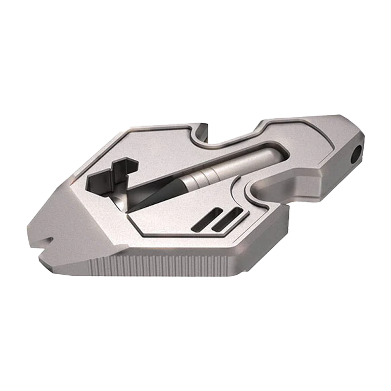 Babotoys The Flounder 2.0: 13-in-1 Titanium EDC Multitool Pendant