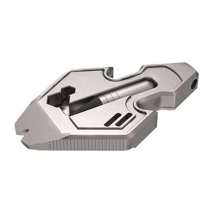Babotoys The Flounder 2.0: 13-in-1 Titanium EDC Multitool Pendant