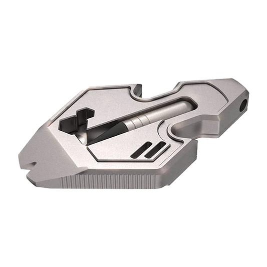 Babotoys The Flounder 2.0: 13-in-1 Titanium EDC Multitool Pendant