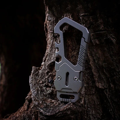 Babotoys Titanium EDC Multitool Keychain Carabiner