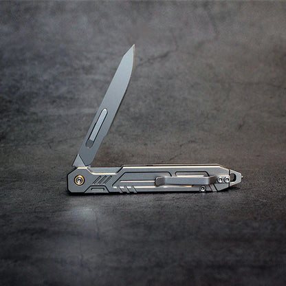 Babotoys Titanium Multifunction Flipper Scalpel Knife