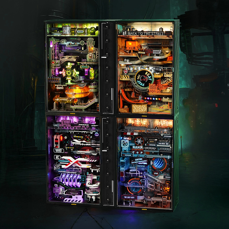 Alchemy City Mechanical puzzle Marble run puzzle kit DIY