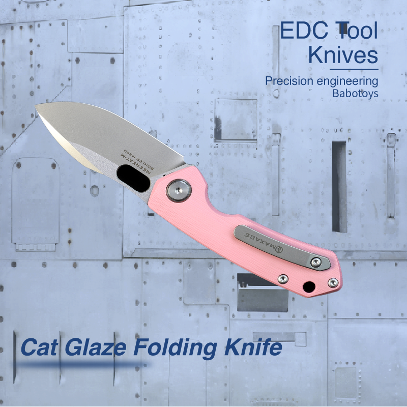 Cat Glaze Folding Knife