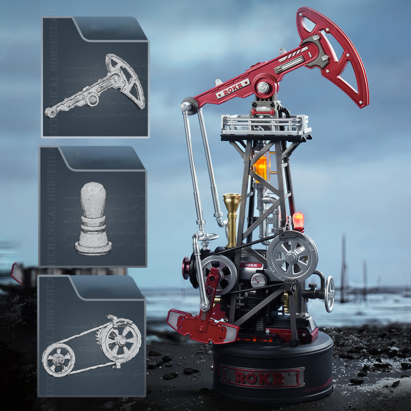Core Drilling Oil mechanical puzzle Rigdesktop industrial display modular 