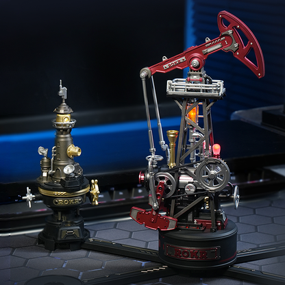 Core Drilling Oil mechanical puzzle Rigdesktop industrial display modular 