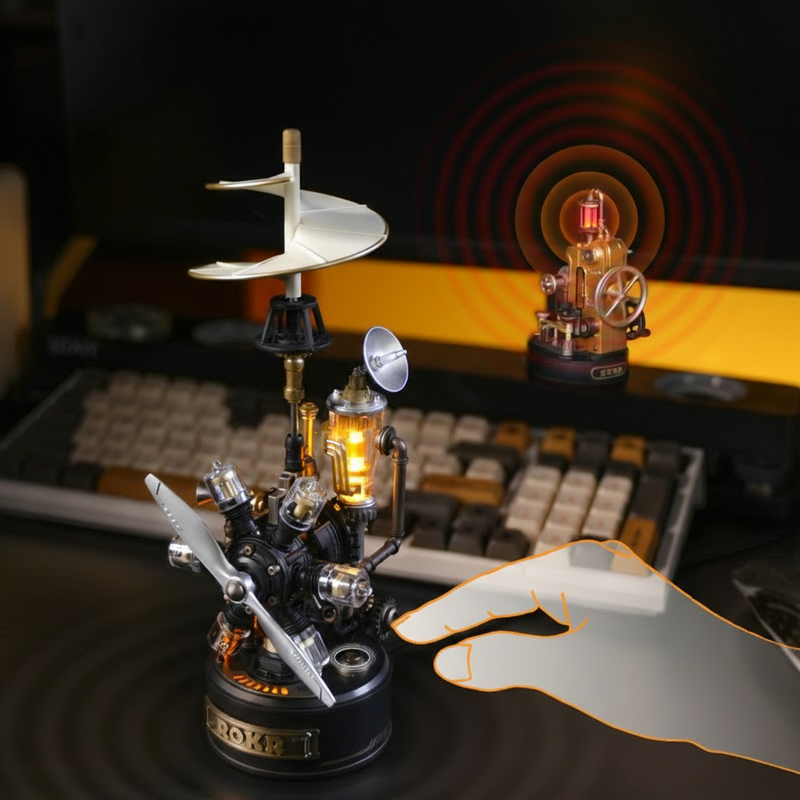 Da Vinci Helicopter mechanical puzzle model Industrial City Series kit modular  DIY