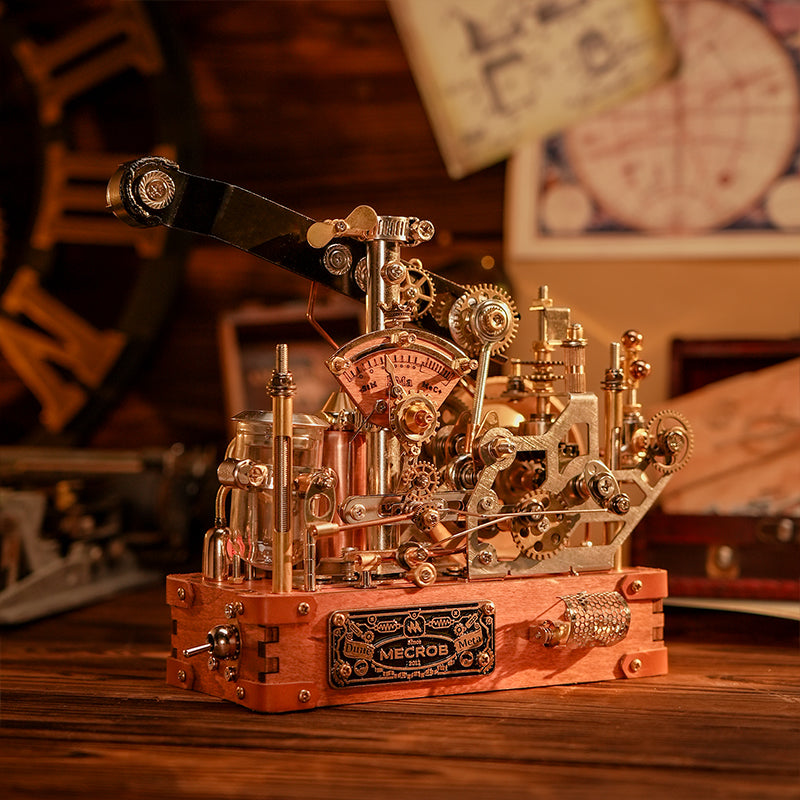 Da Vinci ornithopter, mechanical puzzle toy, steampunk model, DIY assembly kit, high-difficulty model, vintage mechanical toy