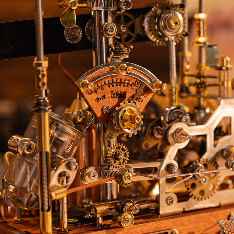 Da Vinci ornithopter, mechanical puzzle toy, steampunk model, DIY assembly kit, high-difficulty model, vintage mechanical toy