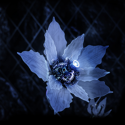 Equinox Flower mechanical puzzle flower steampunk build kit modular mechanical model