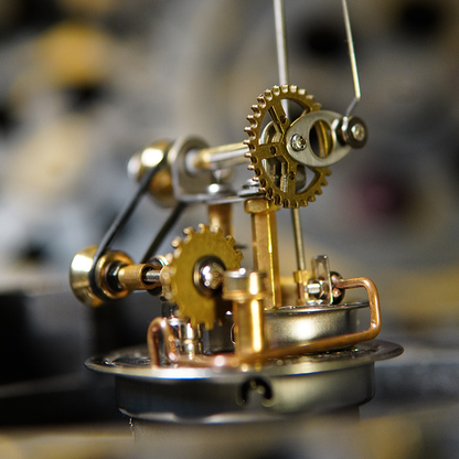 Steam Ornithopter,flapping wing aircraft puzzle,mechanical puzzle,	DIY ,desktop kinetic steampunk display