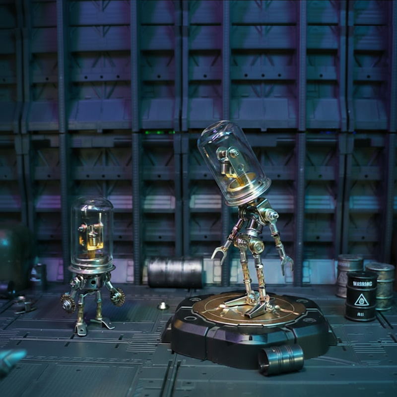 Navigator Series mechanical puzzle,steampunk AI robot model kit,modular,desktop,DIY